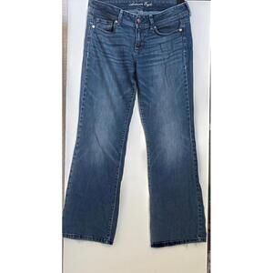 American Eagle Women's Jeans Stretch Original Boot Size 10 Denim Bootcut 32 x 31